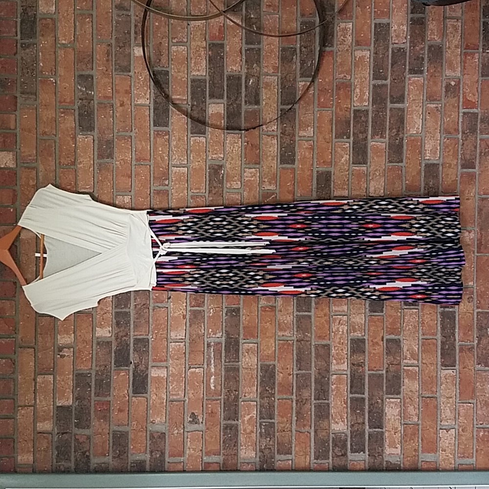 Pinkblush Printed Bottom Draped Maxi Dress